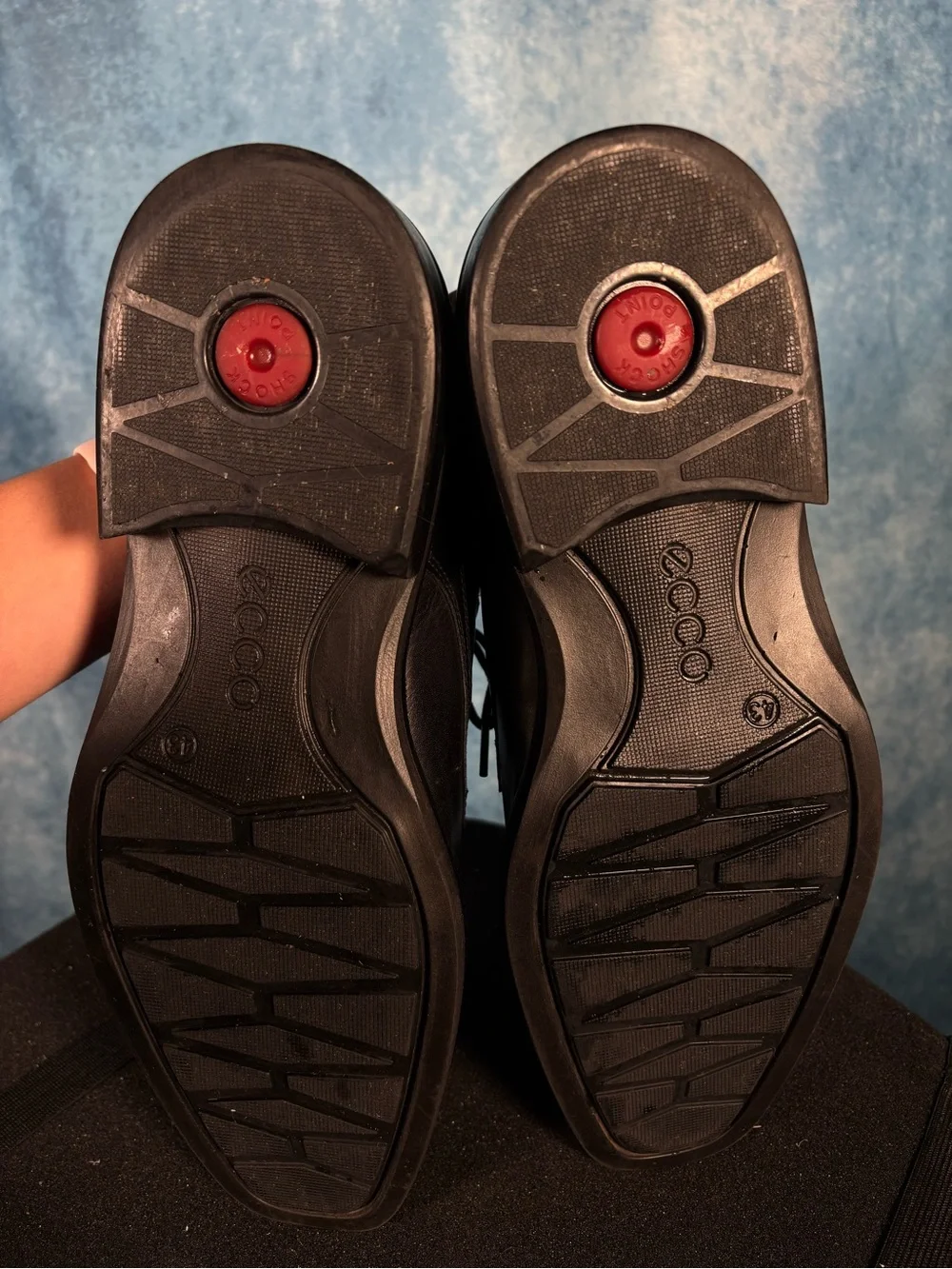 ECCO Black Leather Comfort Dress Shoes – Men’s 9–9.5 (EU 43)